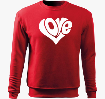 Love ljubezen pulover s kapuco
