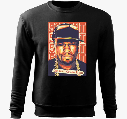 50 Cent hacker pulover s kapuc...
