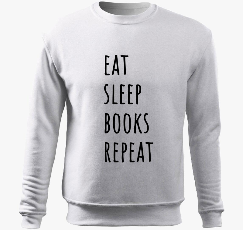 Eat Sleep Books pulover s kapuco