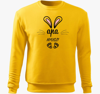 oče nyuszi pulover s kapuco