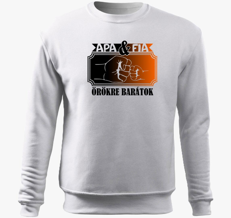 Oče in fia pulover s kapuco