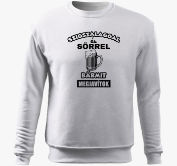 Szigszalaggal in pulover s kapuco