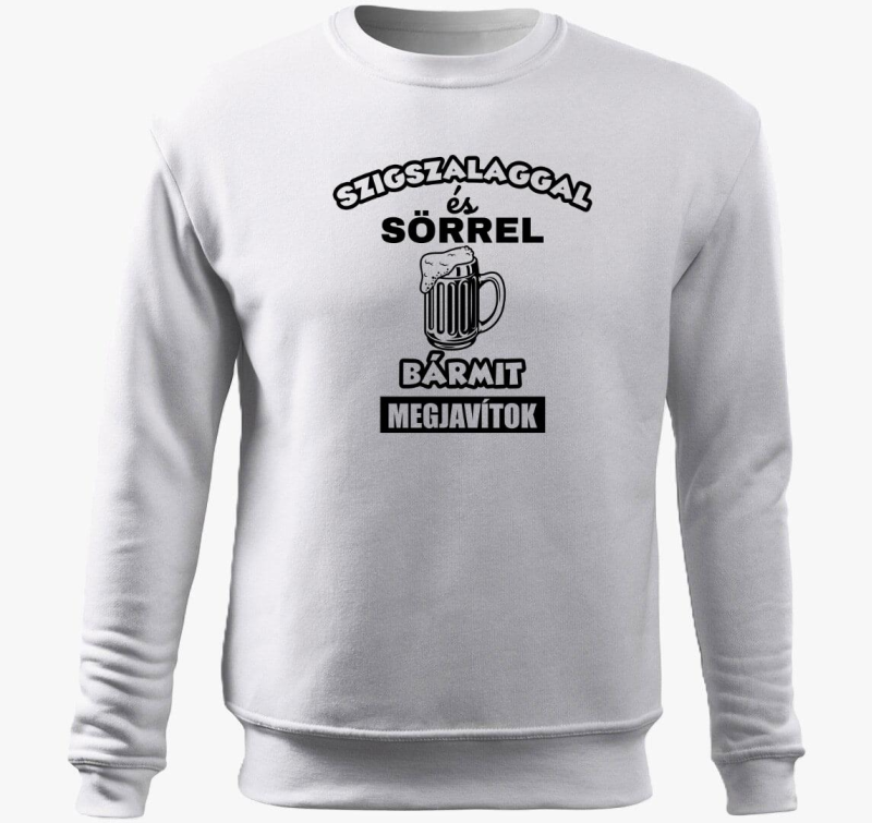 Szigszalaggal in pulover s kapuco