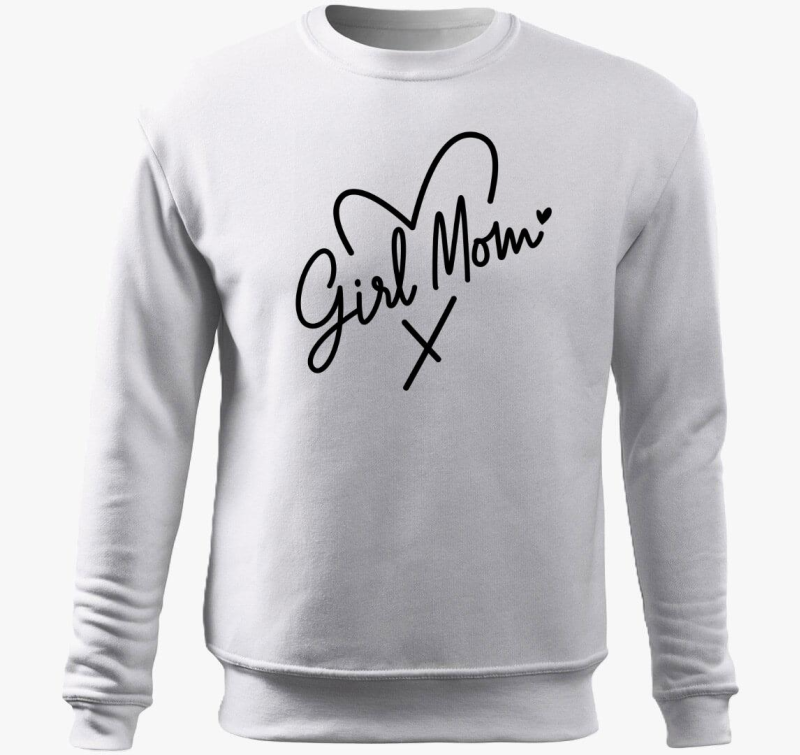 Girl Mom pulover s kapuco