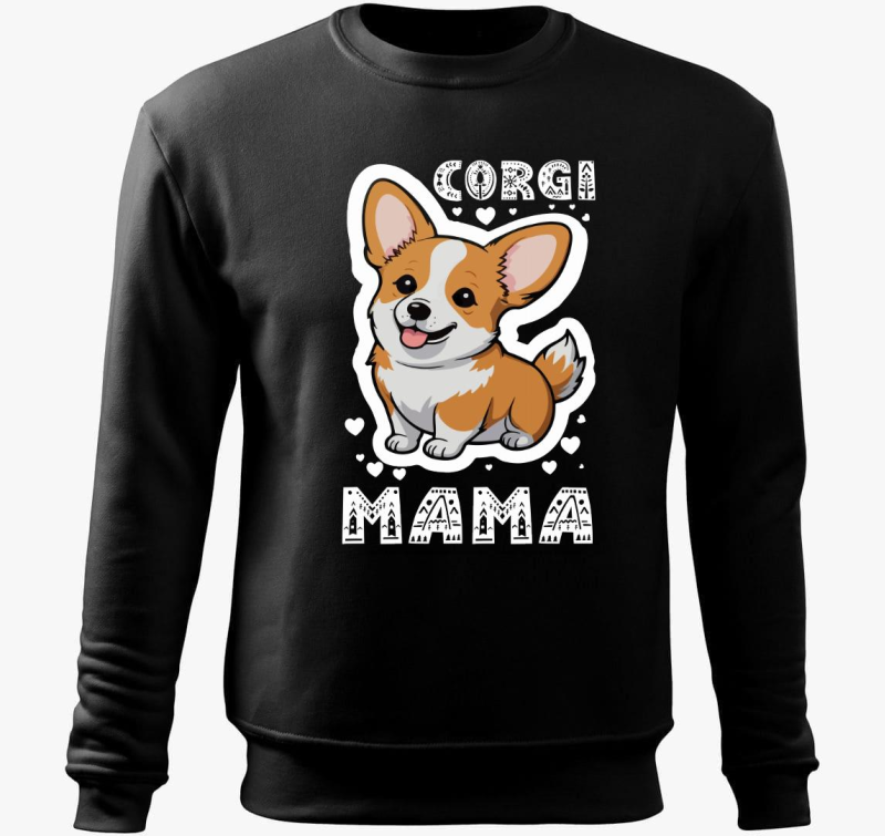 Corgi Mama pulover s kapuco