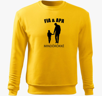 Oče in fia pulover s kapuco
