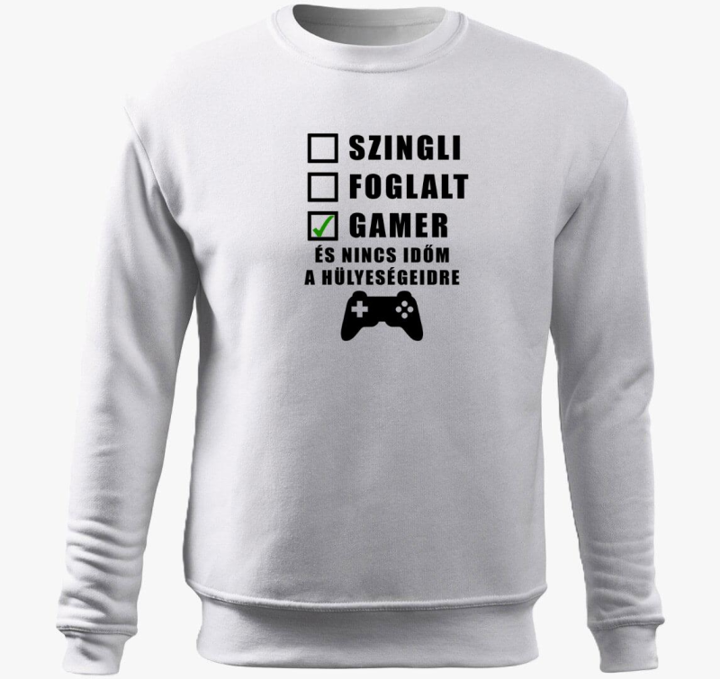Gamer sem in nincs pulover s kapuco