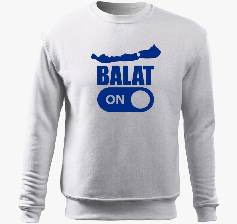 Balat-ON Balaton modra pulover s kapuco