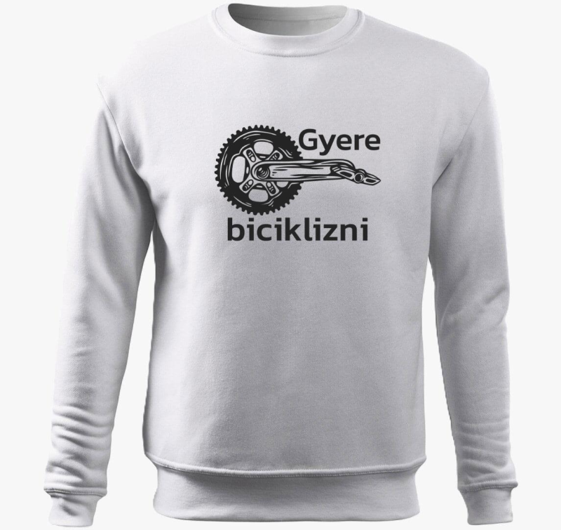 Gyere biciklizni pulover s kapuco