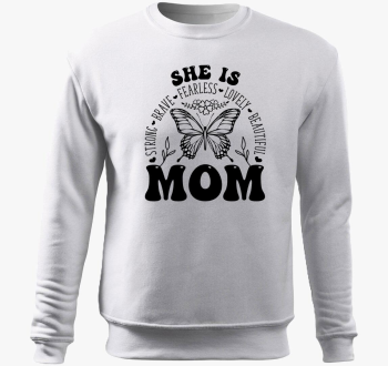 Mom pulover s kapuco