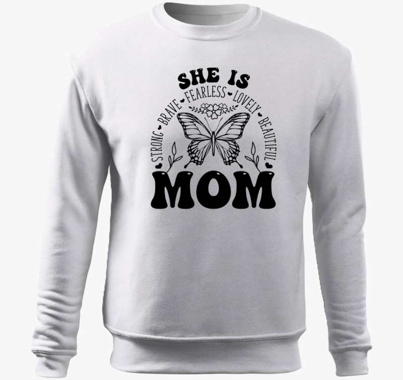 Mom pulover s kapuco