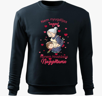 Upokojeni babica pulover s kapuco