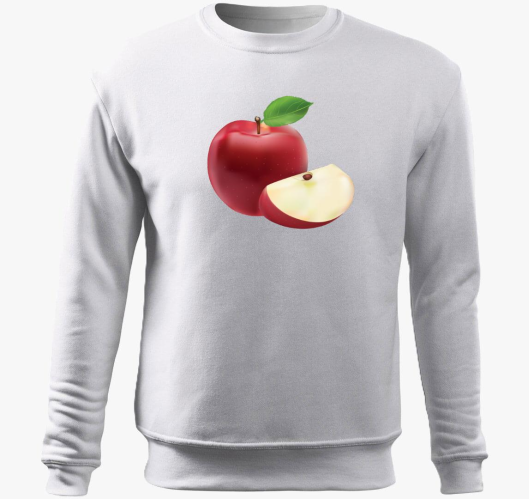 Rdeča alma pulover s kapuco