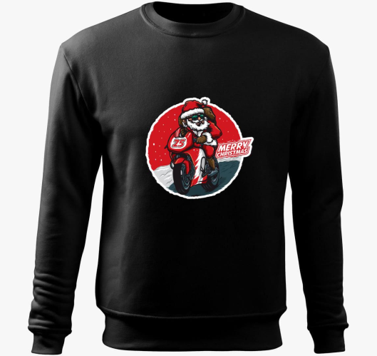 motorja pulover s kapuco