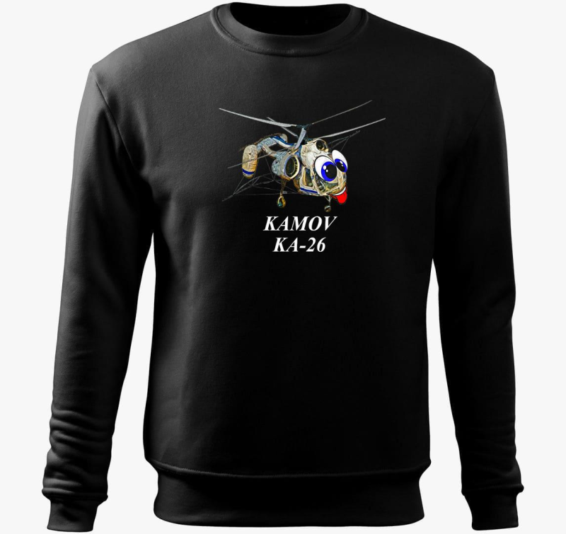 Ka-26 bela felirattal pulover s kapuco