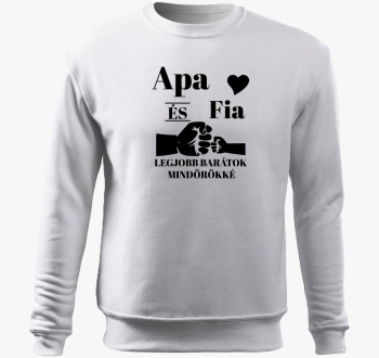 Oče in fia legjobb pulover s kapuco