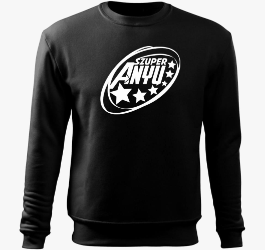 Szuper mama sem pulover s kapu...