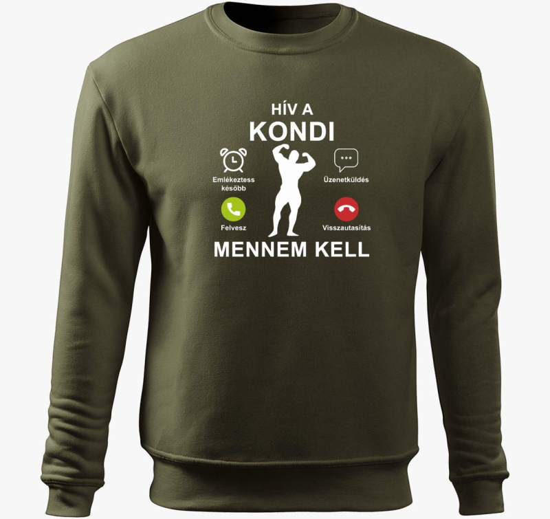 kondi mennem kell pulover s kapuco