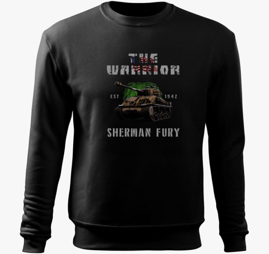 Sherman Fury pulover s kapuco