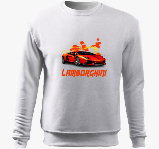 Orange Lamborghini pulover s k...