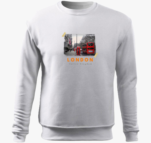 London pulover s kapuco