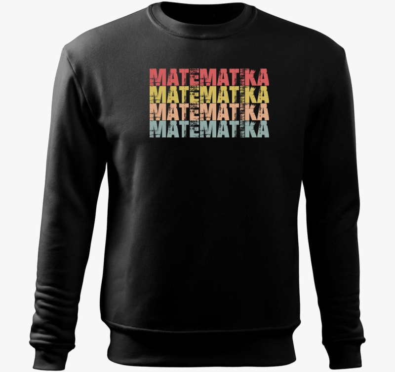 Matematika feliratos pulover s kapuco