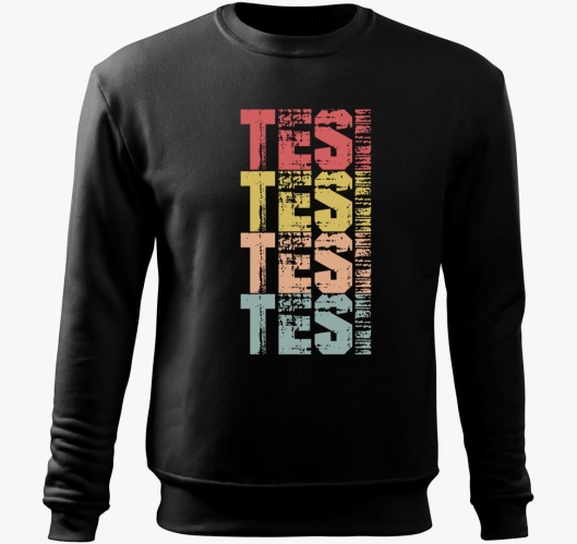 Tesi feliratos pulover s kapuc...