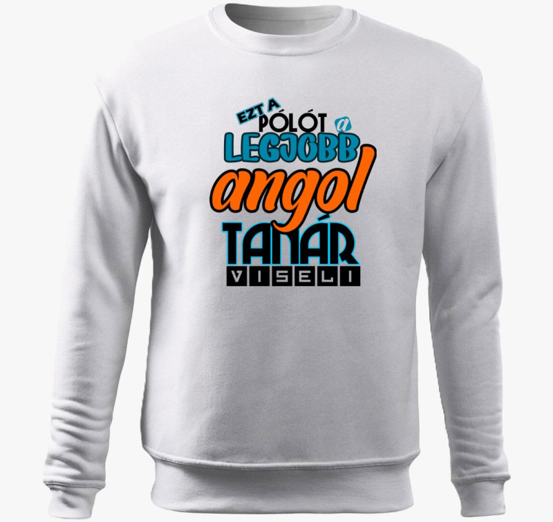 Angol učitelj pulover s kapuco