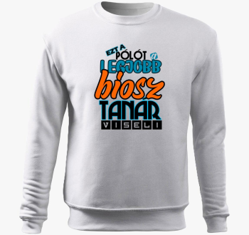 Biosz učitelj pulover s kapuco