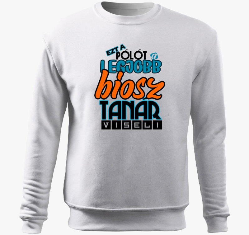 Biosz učitelj pulover s kapuco