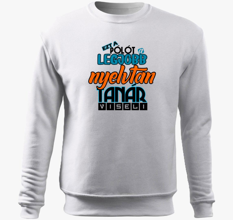 Nyelvtan učitelj pulover s kapuco