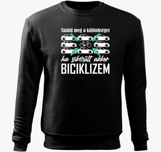 Biciklis pulover s kapuco