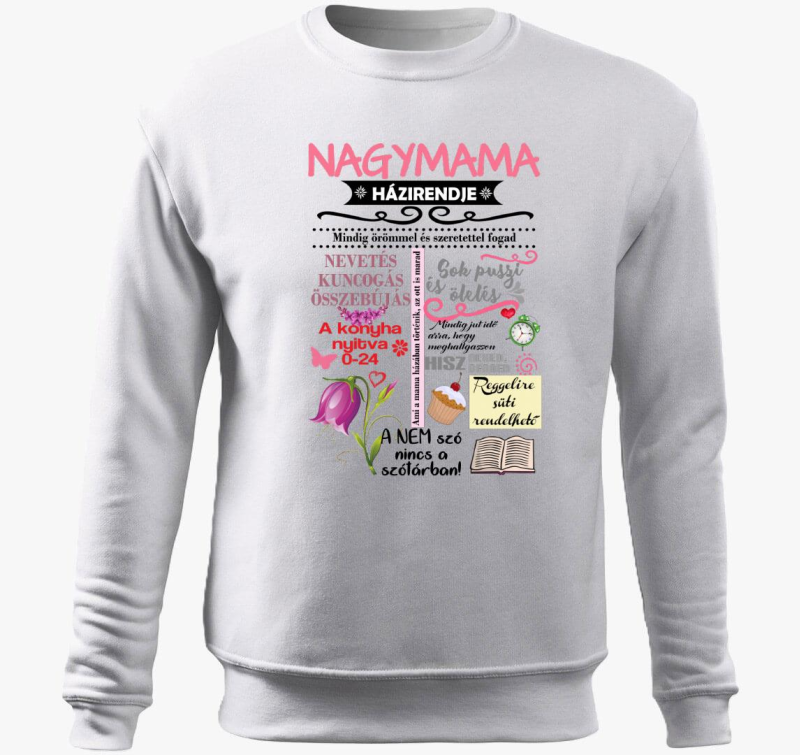 Babica pulover s kapuco