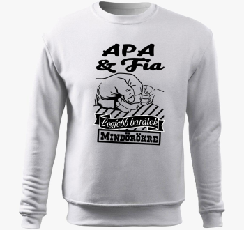 Oče in fia legjobb pulover s kapuco