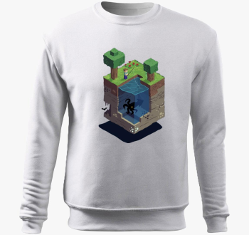 Minecraft Block pulover s kapuco