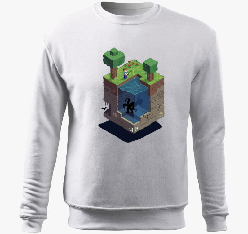 Minecraft Block pulover s kapuco