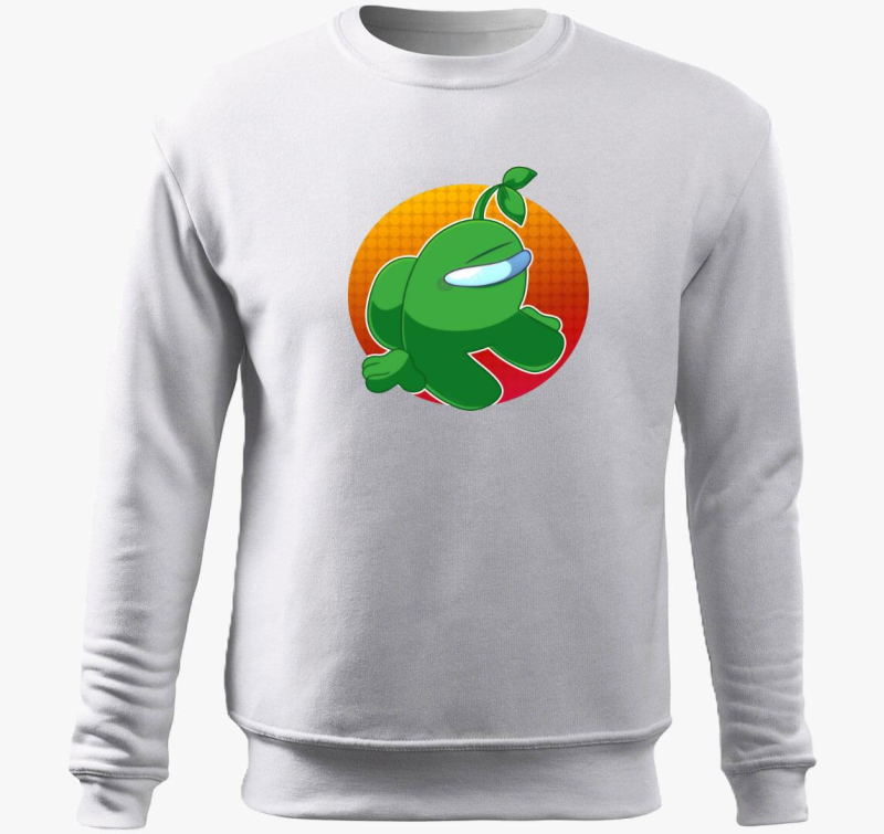 Among Us zelena pulover s kapuco