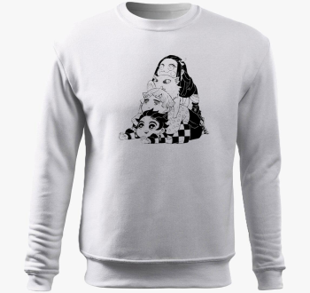 Demon Slayer Chibi pulover s kapuco