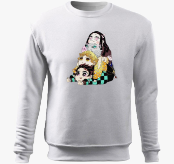 Demon Slayer Chibi pulover s kapuco