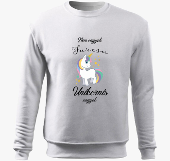 Ne sem furcsa, unikornis sem pulover s kapuco