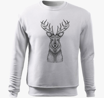 Szarvas pulover s kapuco