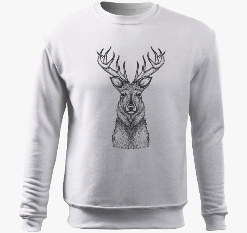 Szarvas pulover s kapuco