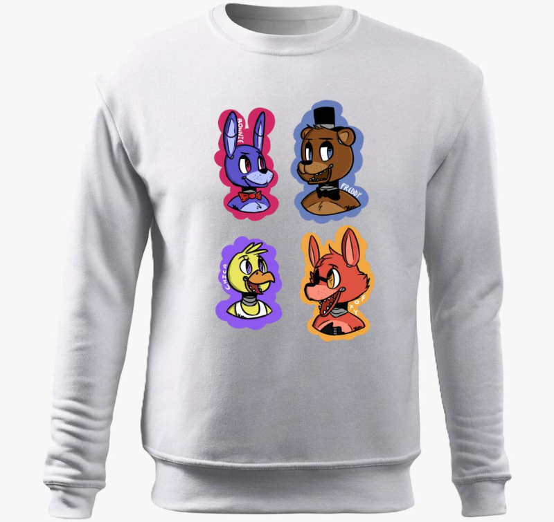 FNAF karakterek art pulover s kapuco