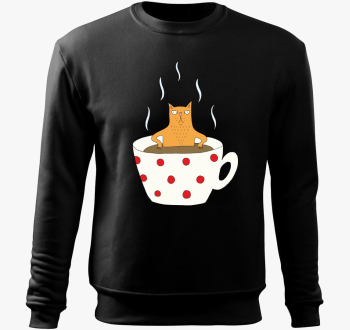 macska - pulover s kapuco