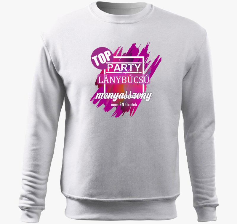 TOP Menyasszony pulover s kapuco