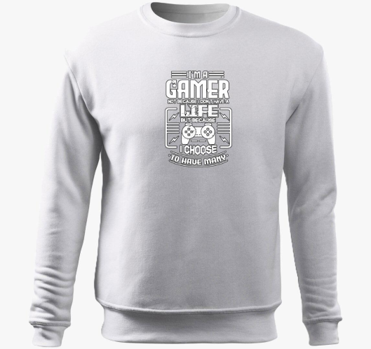 Gamer pulover s kapuco