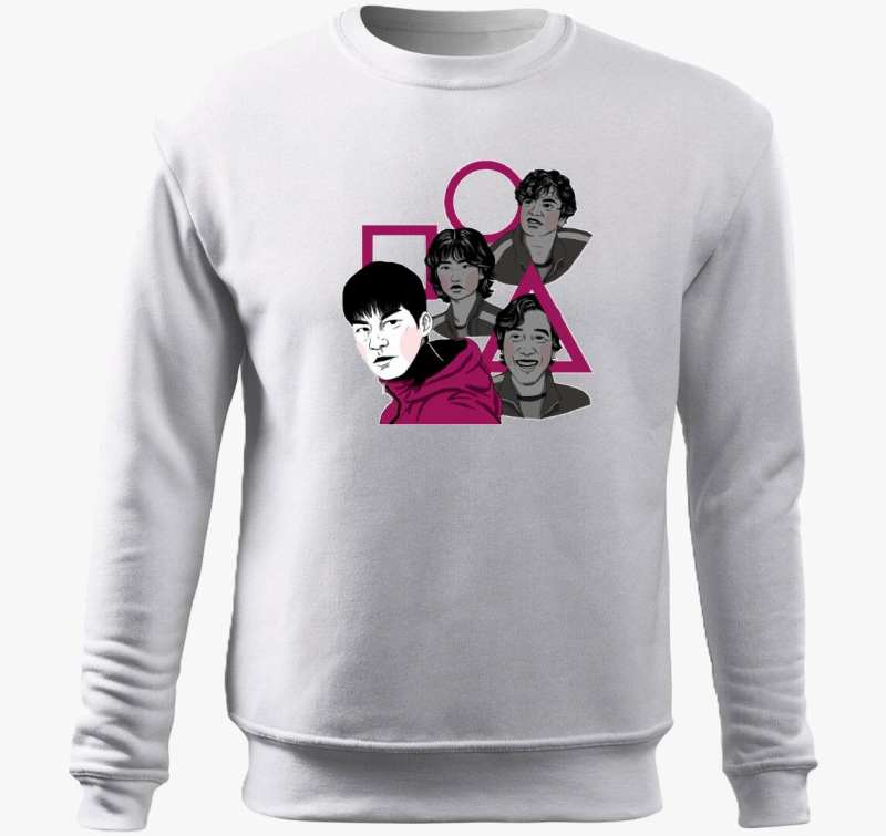 Squid Game karakterek pulover s kapuco