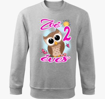 Bagoly gyerek pulover s kapuco