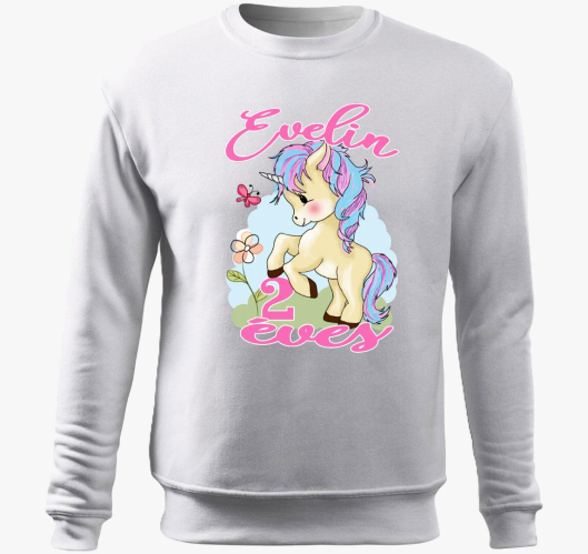 unkornis gyerek pulover s kapu...