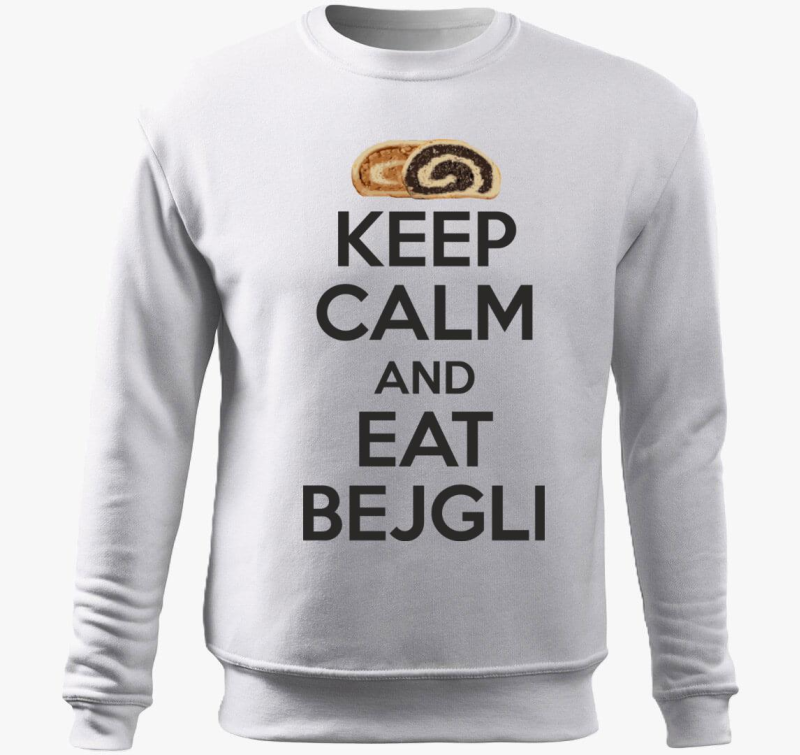 Keep calm and eat bejgli pulover s kapuco